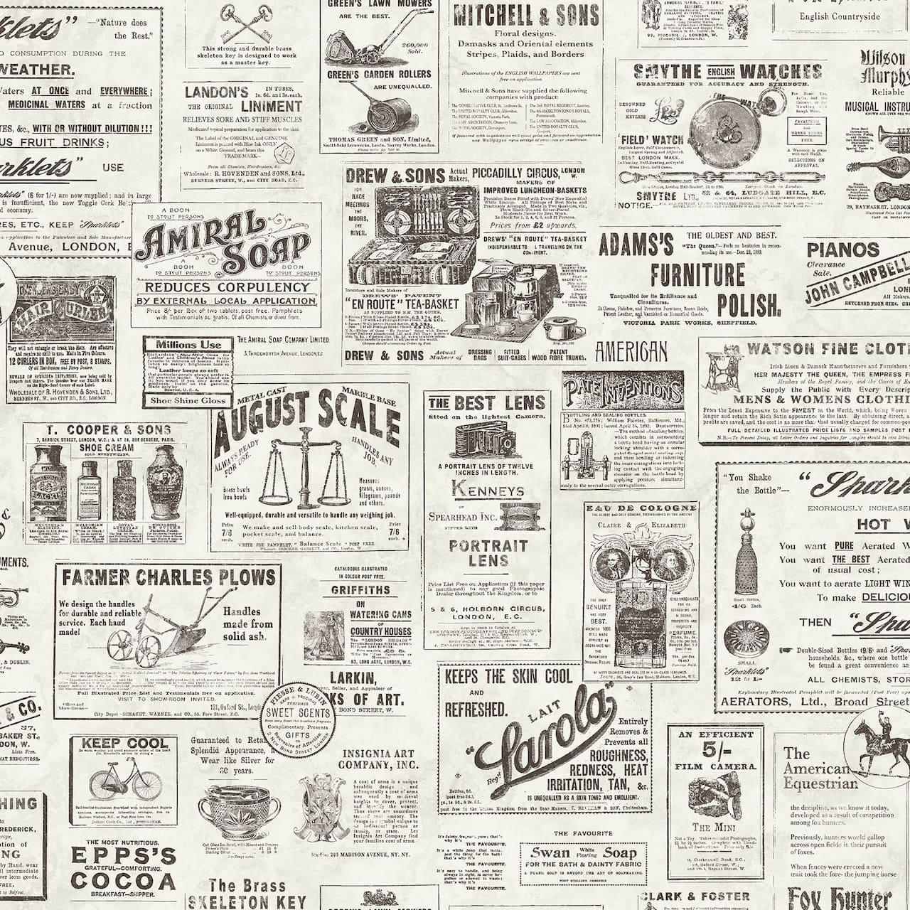 Wallpops Charcoal Published Peel & Stick Wallpaper